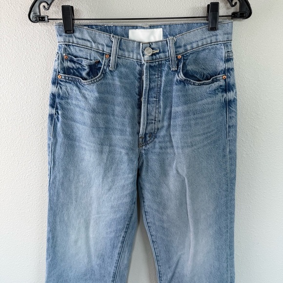 MOTHER Women's Straight Leg Jeans - Light Blue - Picture 4 of 15